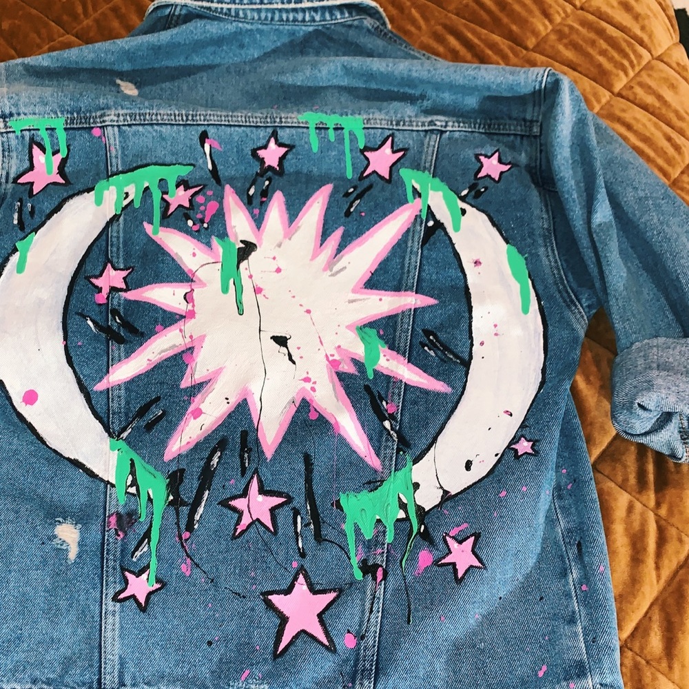 HANDPAINTED DENIM JACKET 🤩💞